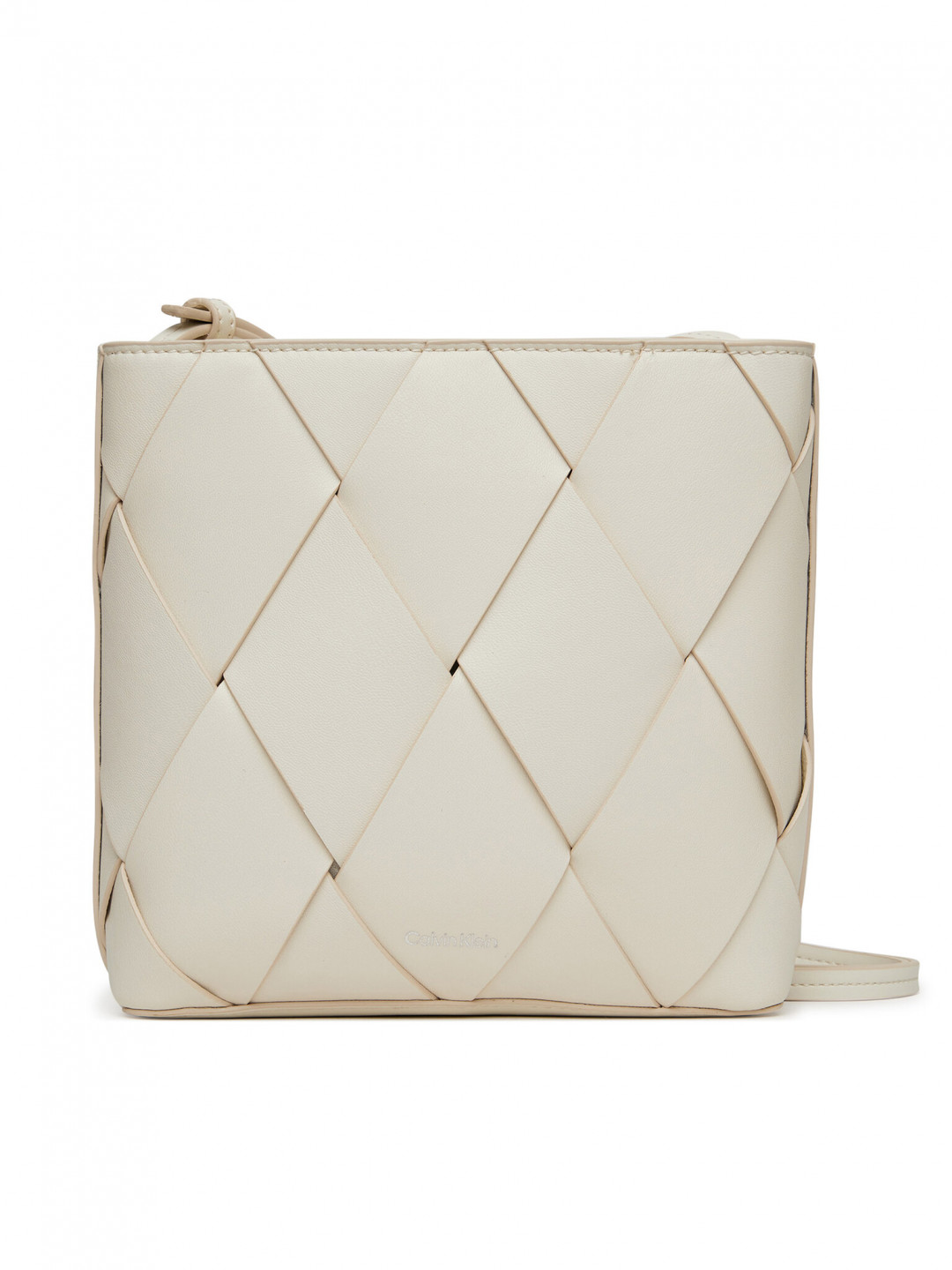 Calvin Klein Kabelka Ck Woven Square Crossbody K60K612991 Bílá